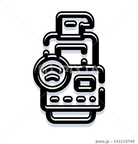 Smart technology device displaying wireless connectivity icon Smart technology device displaying wireless connectivity icon 143219749