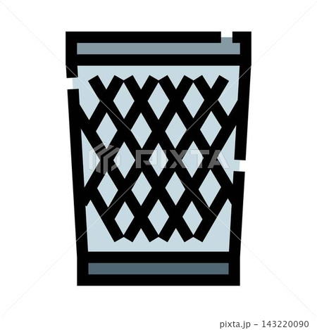 Wastebasket icon symbolizing disposal and recycling concepts 143220090