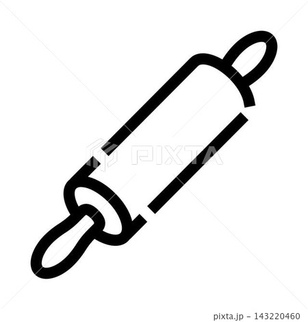 Rolling pin icon for baking and cooking concepts 143220460
