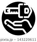 Hand giving key indicating home ownership concept 143220611
