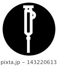 Crutch icon for medical mobility and recovery support 143220613