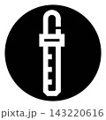 Laboratory pipette icon dropper for scientific research 143220616