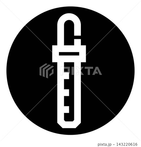 Laboratory pipette icon dropper for scientific research Laboratory pipette icon dropper for scientific research 143220616