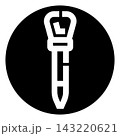 Jackhammer drill bit power tool icon design 143220621