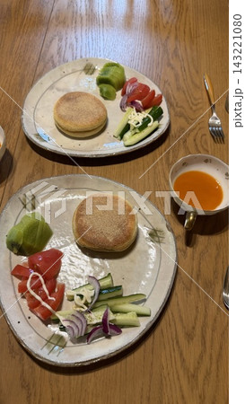 健康 ワンプレ-ト朝食 手作り 健康 ワンプレ-ト朝食 手作り 143221080