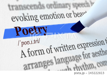the definition of the word POETRY highlighted in blue the definition of the word POETRY highlighted in blue 143222813