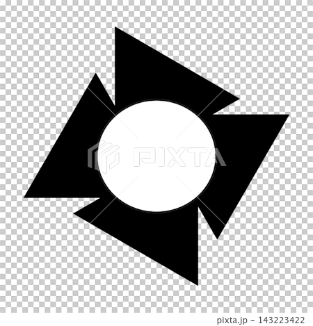 A simple black and white spotlight illustration on a transparent background. A simple black and white spotlight illustration on a transparent background. 143223422