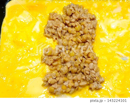 ひきわり納豆の玉子焼き ひきわり納豆の玉子焼き 143224101