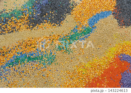 Mix Grains Seeds Background Mix Grains Seeds Background 143224613