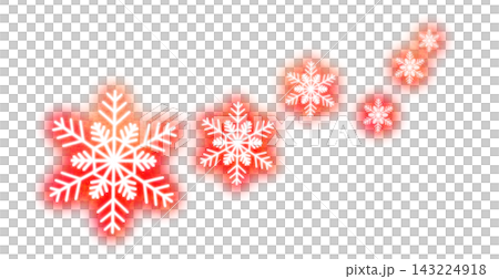 閃閃發光的雪花,紅色 閃閃發光的雪花,紅色 143224918