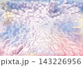 Colorful abstract design of cubes in a dynamic formation 143226956