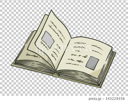 An illustration (icon) of an old-fashioned book. An illustration (icon) of an old-fashioned book. 143229356