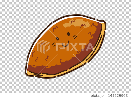 カレーパン　ゆるかわキャラ 143229968