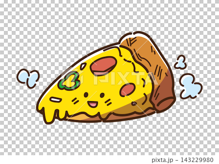 Pizza Cute and laid-back character Pizza Cute and laid-back character 143229980