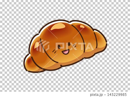 Roll bread, cute and laid-back character Roll bread, cute and laid-back character 143229985