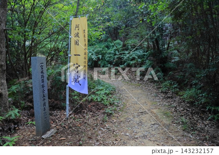 一宮城の登城道（登山道）（徳島県徳島市） 143232157