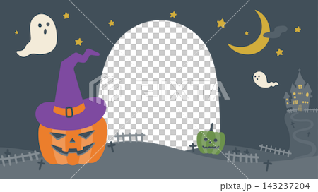Halloween frame material with space to insert text in the center Halloween frame material with space to insert text in the center 143237204