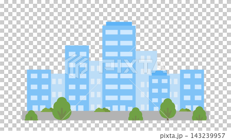 城市景觀和高層辦公大樓的景色 城市景觀和高層辦公大樓的景色 143239957