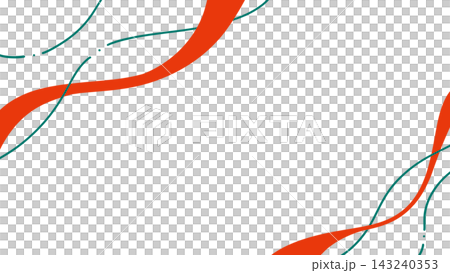 Flowing line background frame in red and green Flowing line background frame in red and green 143240353