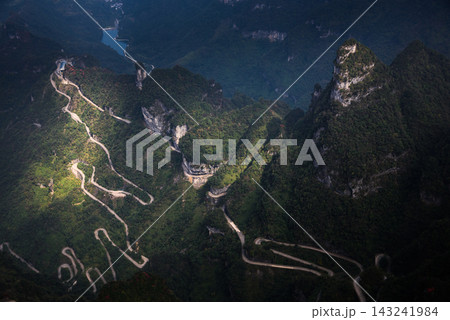 Tian-Men-Shan : Zhangjiajie China - Circa October, 2023: Landscape nature of gate of heaven orTianmen Cave in Tianmen Mountain Landmark National Park Of Zhangjiajie, Hunan , China. Tian-Men-Shan : Zhangjiajie China - Circa October, 2023: Landscape nature of gate of heaven orTianmen Cave in Tianmen Mountain Landmark National Park Of Zhangjiajie, Hunan , China. 143241984