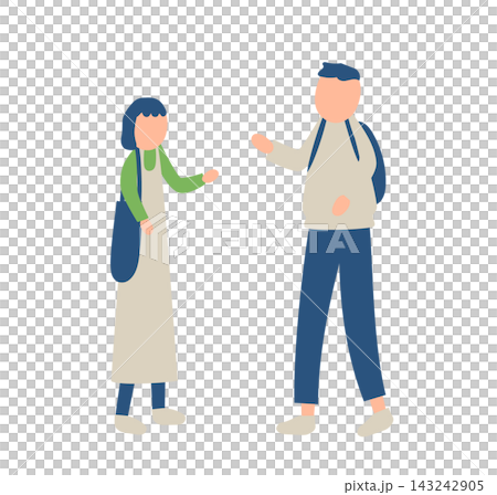 男女外出插畫 男女外出插畫 143242905