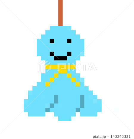 Japanese teru teru bozu rain doll pixel art png, 8-bit cute weather mascot clip art icon Japanese teru teru bozu rain doll pixel art png, 8-bit cute weather mascot clip art icon 143243321