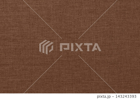 Dark brown fabric texture for background and design art work with seamless pattern of natural textile. 143243393