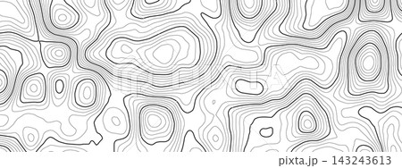Topography map line for contour mountain texture and vector background topographic. Pattern abstract relief for trail ocean topo and land sea cartography. Wood terrain design for topograph outline. Topography map line for contour mountain texture and vector background topographic. Pattern abstract relief for trail ocean topo and land sea cartography. Wood terrain design for topograph outline. 143243613