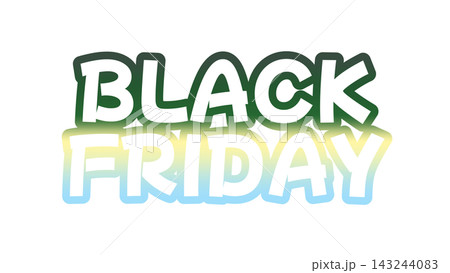 BLACKFRIDAYのグラデーション文字 143244083