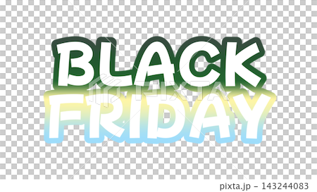 BLACKFRIDAYのグラデーション文字 143244083