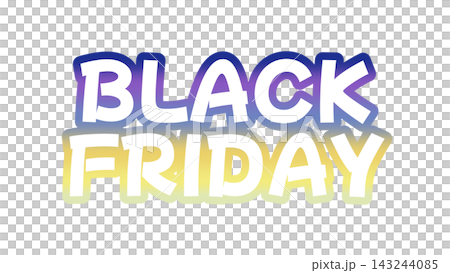 BLACKFRIDAYのグラデーション文字 BLACKFRIDAYのグラデーション文字 143244085