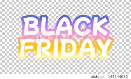 BLACKFRIDAYのグラデーション文字 143244086
