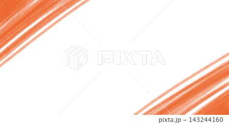 朱色の線で角を斜めに塗りつぶした背景素材イラスト 143244160