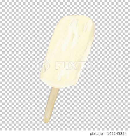 Simple and cute illustrations of vanilla and milk ice cream bars. Simple and cute illustrations of vanilla and milk ice cream bars. 143245224