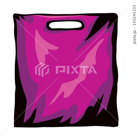 Shopping bag illustration. Vector drawing Shopping bag illustration. Vector drawing 143245335