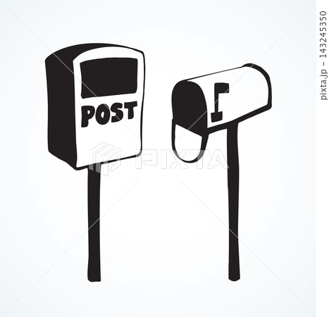 Mailbox. Vector drawing icon sign Mailbox. Vector drawing icon sign 143245350