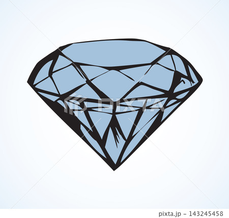 Diamond. Vector sketch 143245458