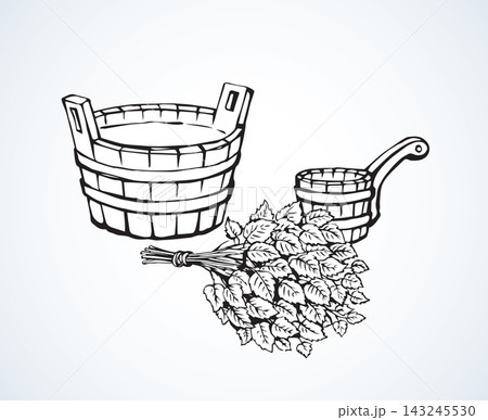Bath set. Vector drawing 143245530