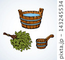 Bath set. Vector drawing 143245534