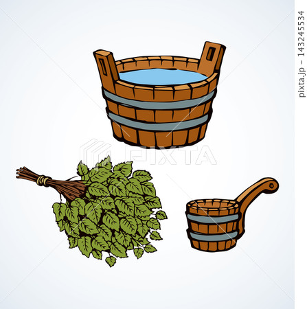 Bath set. Vector drawing 143245534