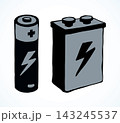 Battery. Vector drawing 143245537