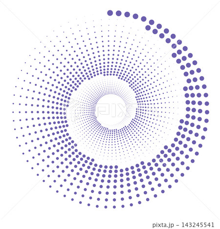 Vortex dotted shapes. Geometric art. Trendy...のイラスト素材 [143245541] - PIXTA