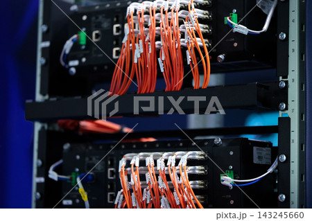 networking equipment with fiber optic transceivers 143245660