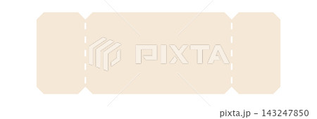 Ticket Template With Perforation Line Art Ticket Template With Perforation Line Art 143247850