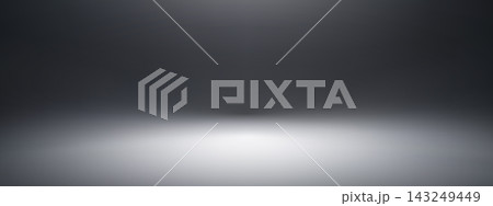 Abstract white gradient background with studio limbo wall. 3D black grey podium render on back stage. Gray light ground for product display. Abstract white gradient background with studio limbo wall. 3D black grey podium render on back stage. Gray light ground for product display. 143249449