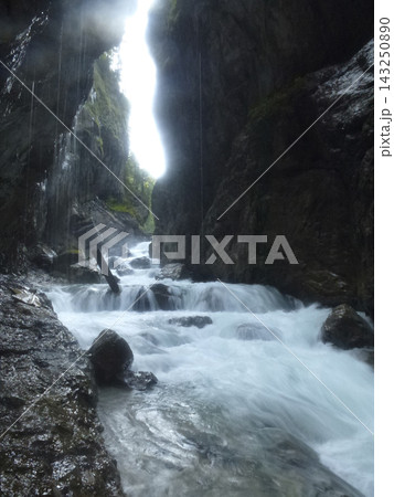 Partnachklamm canyon in Garmisch-Partenkirchen, Bavaria, Germany Partnachklamm canyon in Garmisch-Partenkirchen, Bavaria, Germany 143250890
