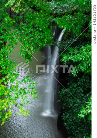 雨の高千穂峡・真名井の滝 雨の高千穂峡・真名井の滝 143251755
