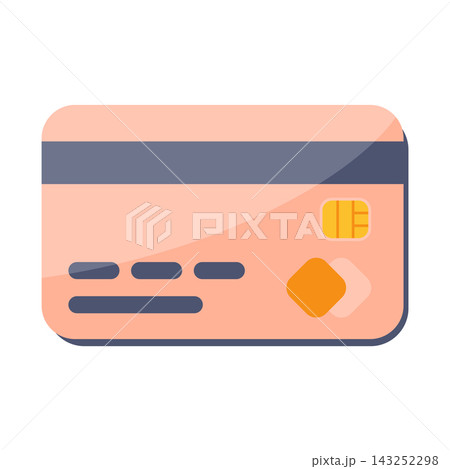 Colorful Payment Cards with Chip and Magnetic Stripe Illustration Colorful Payment Cards with Chip and Magnetic Stripe Illustration 143252298