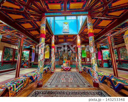 Interior of Aryapala Temple Meditation Center in Gorkhi-Terelj National Park, Mongolia 143253348