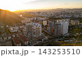 Ulaanbaatar City Skyline Aerial View at Sunset, Mongolia 143253510
